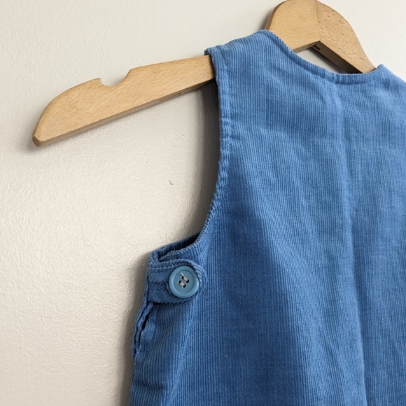 🍓Vtg Corduroy Farm Girl Overall Dress, Embroidered, Size 2T - Picture 6 of 7